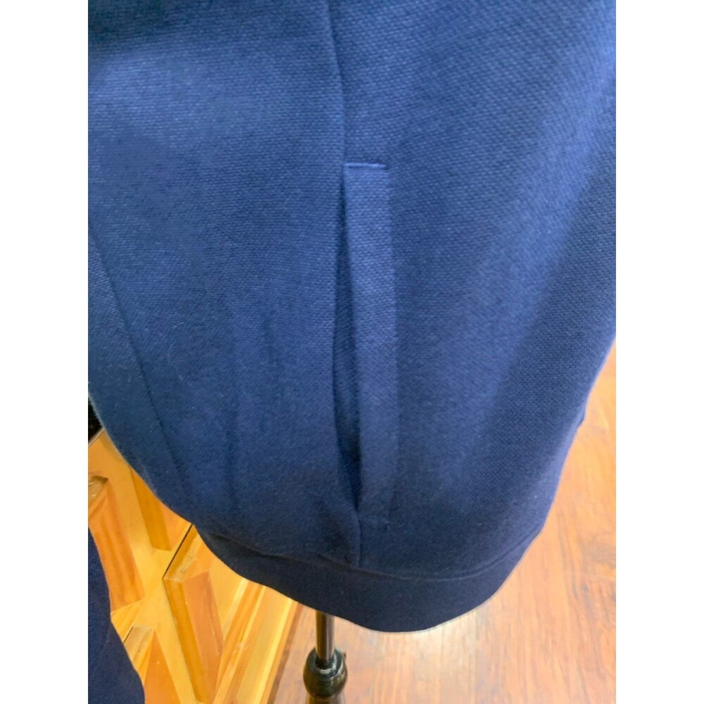 Ralph Lauren High Neck 1/4 Zip Sweater Size M Acrylic Blue LIKE NEW - Picture 3 of 9